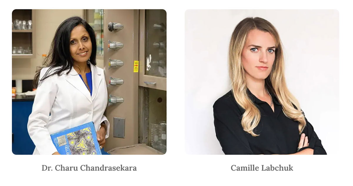 Dr. Chandrasekara and Camille Labchuk